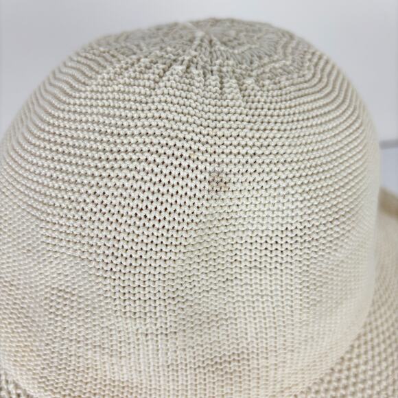 Wallaroo Victoria Sun Hat OS Beige White Travel Outdoor vacation resort - Picture 7 of 10